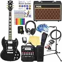 Amazon | エレキギター 初心者セット SG タイプ VOXアンプ付18点